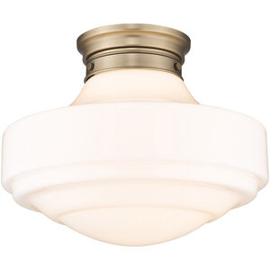 Ingalls 1 Light 16 inch Modern Brass Semi-flush Ceiling Light, Large